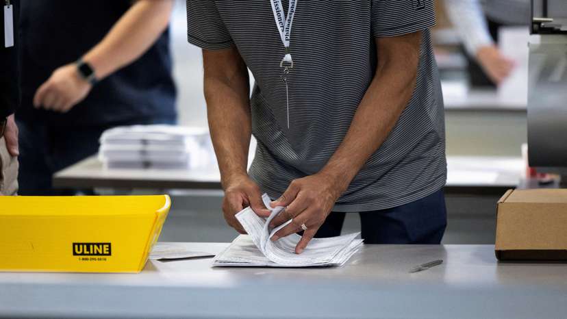 FILE PHOTO: Republicans and Democrats vote in Pennsylvania primary elections