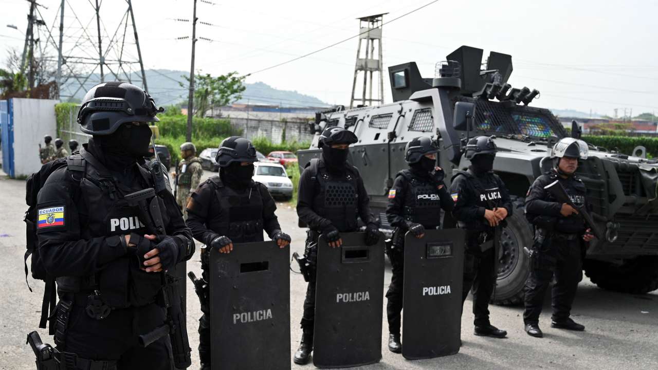 Ecuador's former Vice President Glas arrives at prison, in Guayaquil