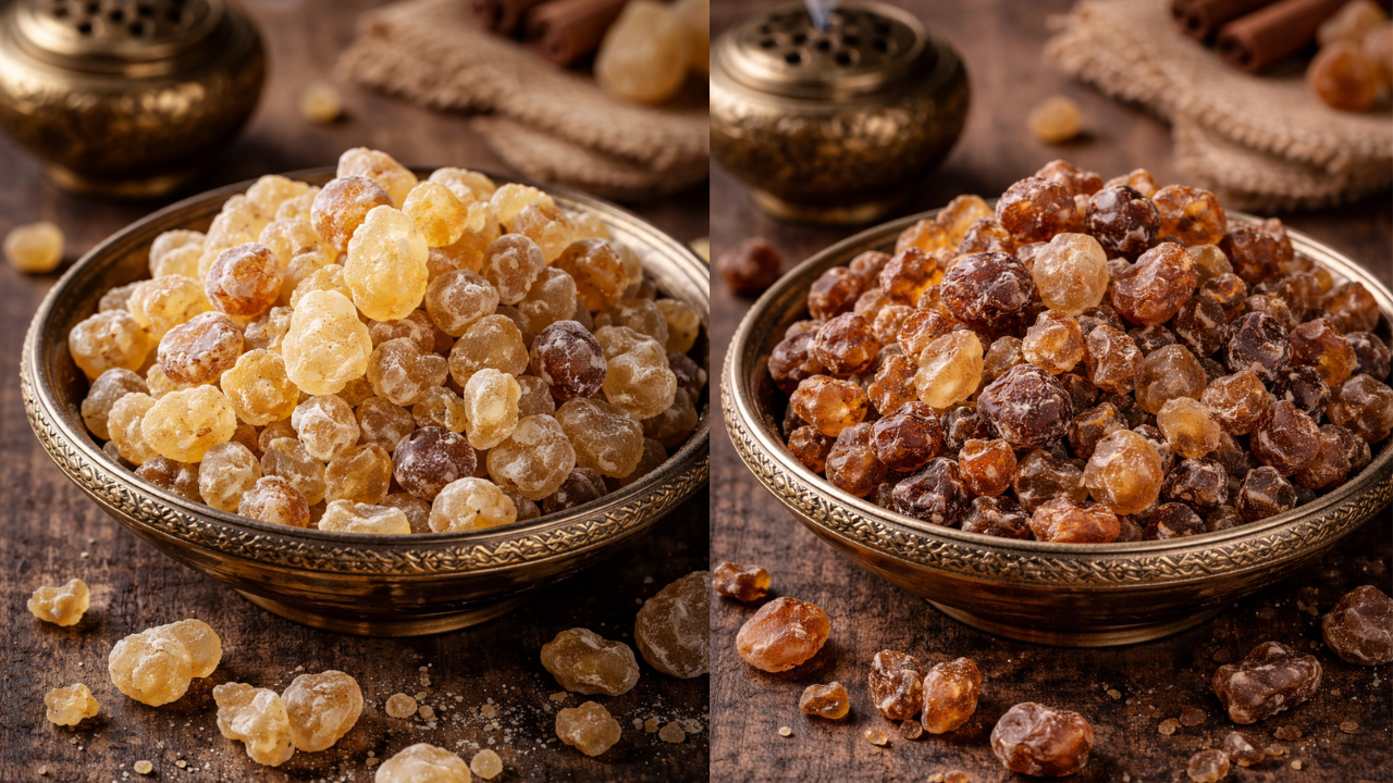 An AI image of frankincense and myrrh