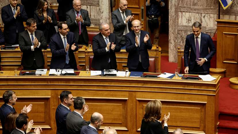 Greek parliament votes on 2024 budget