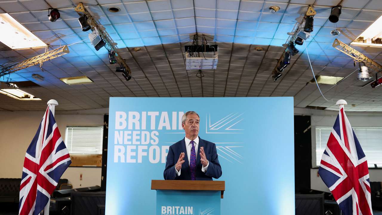 Reform UK Party launches its election manifesto, in Merthyr Tydfil