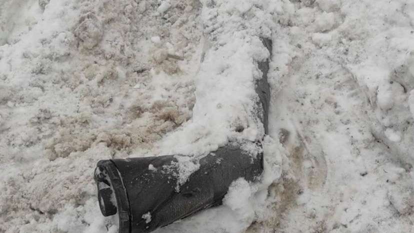 A part of Russian nuclear-capable hypersonic Oreshnik missile system at the site of the Russian missile strike in Lviv region