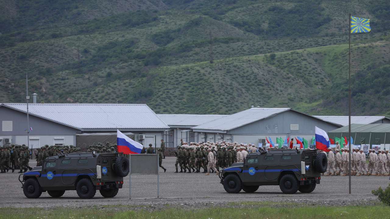 Russian troops leave Karabakh