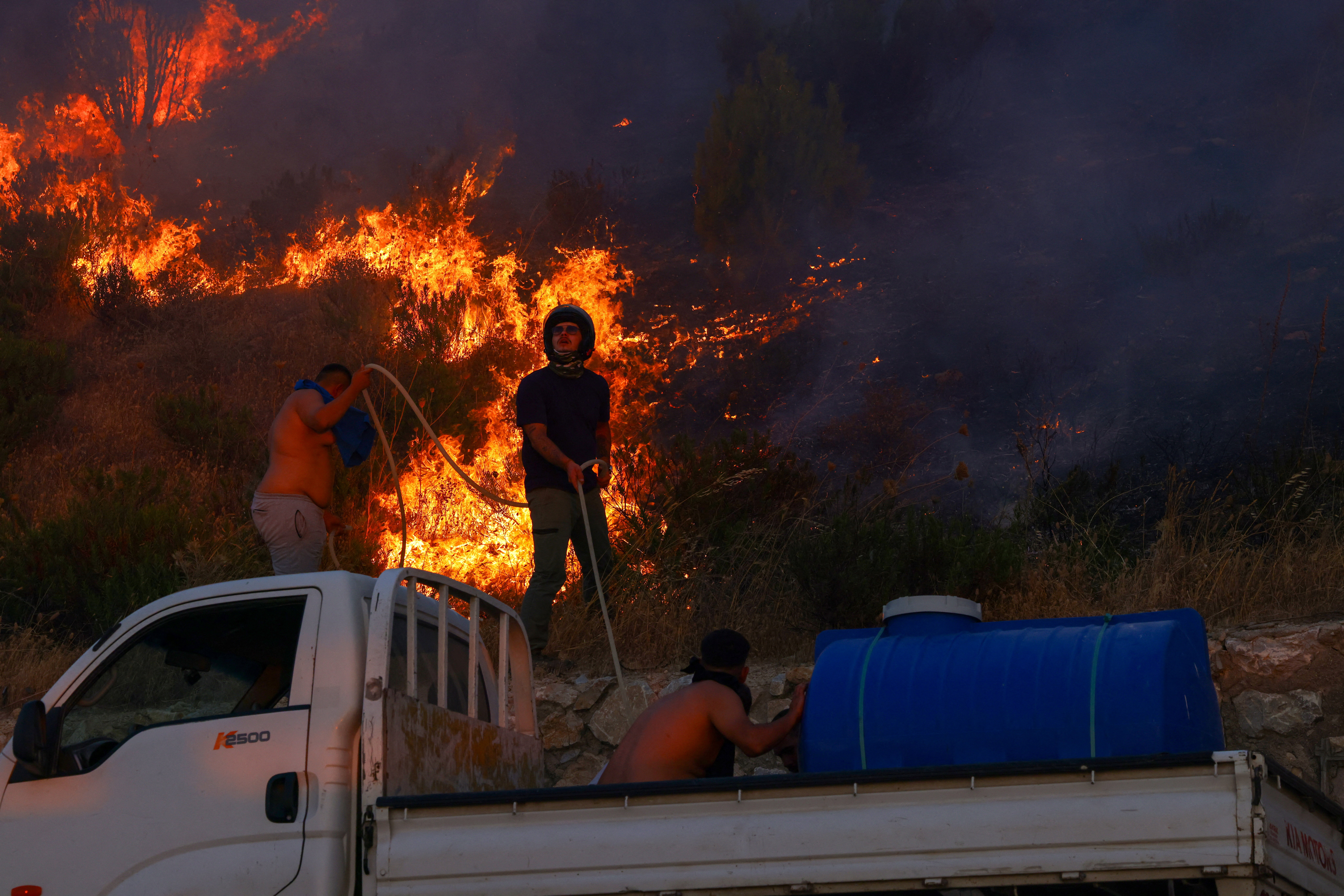 Wildfire in Turkey's northwestern Canakkale province