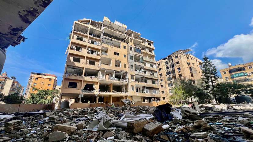 Aftermath of Israeli strikes in Beirut