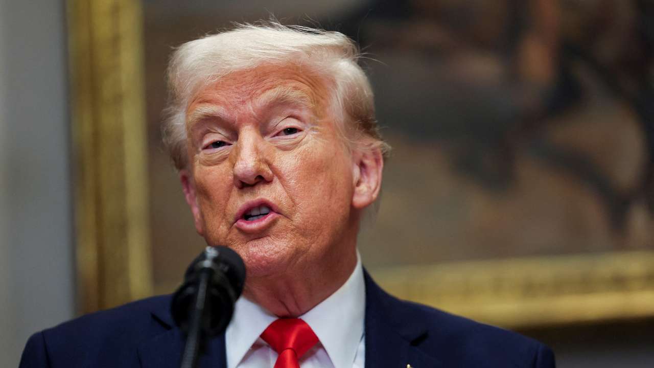 U.S. President Trump makes an announcement about investment, at the White House