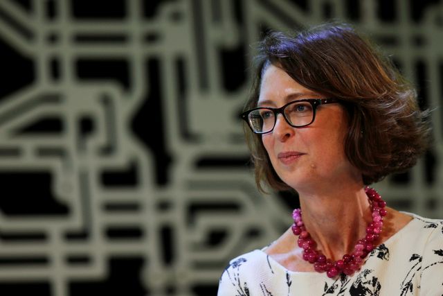 Fidelity Chairman and CEO Abigail Johnson interviews founder of Bloomberg L.P. and former New York City Mayor Michael Bloomberg about innovation at the Boston-based HubWeek in Boston