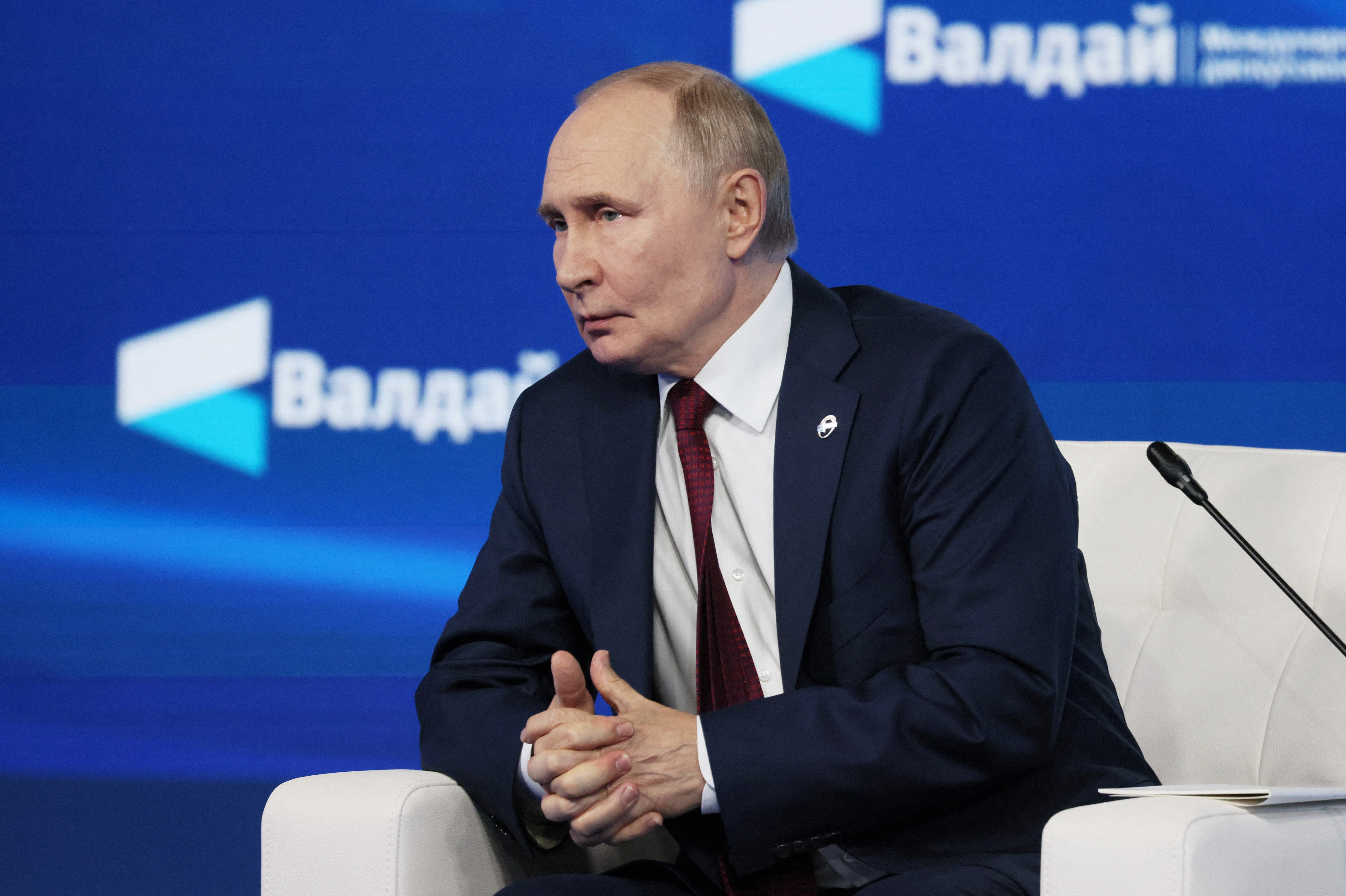 Russian President Putin attends Valdai forum in Sochi