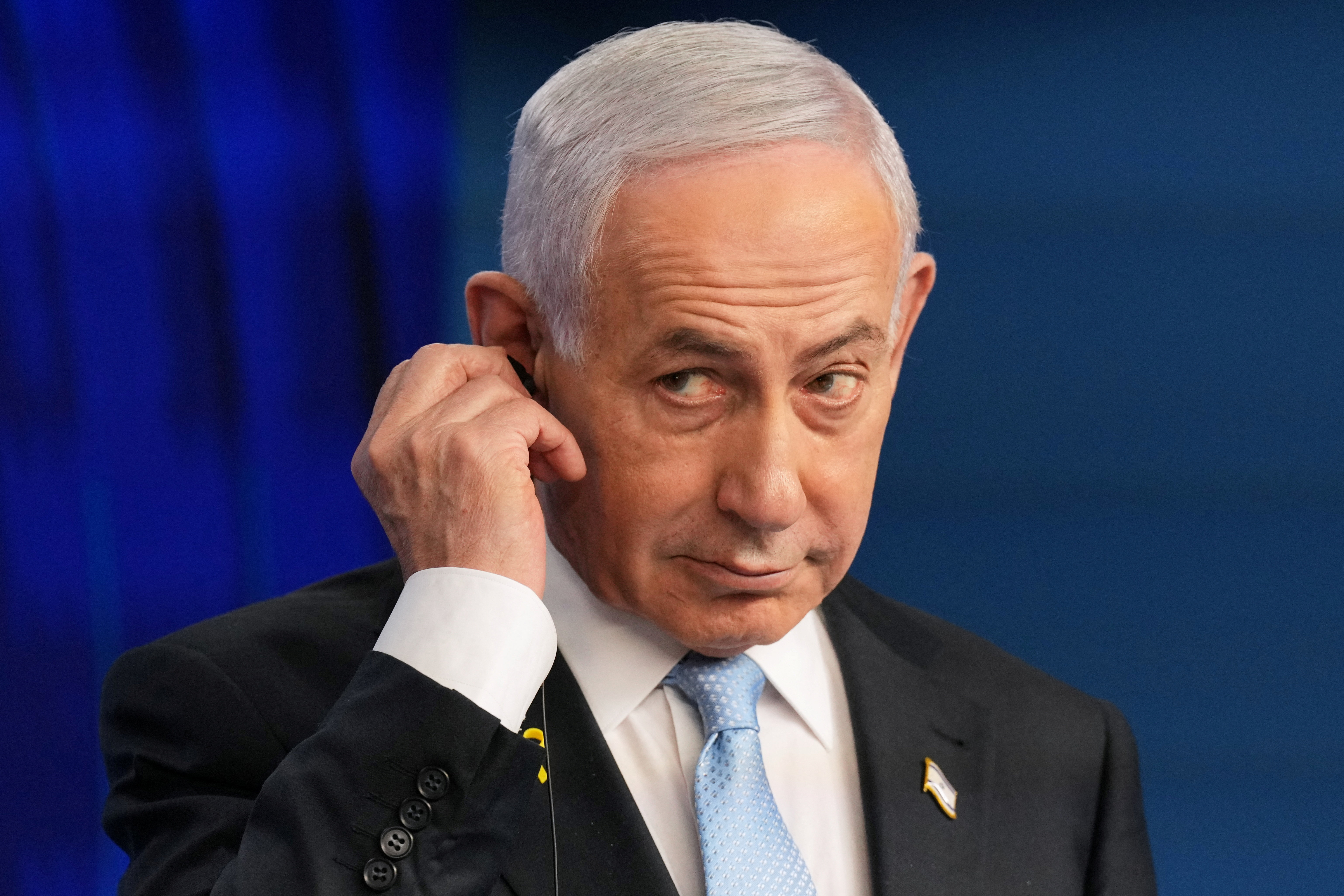 Israeli Prime Minister Benjamin Netanyahu and German Chancellor Friedrich Merz hold a a joint press conference in Jerusalem