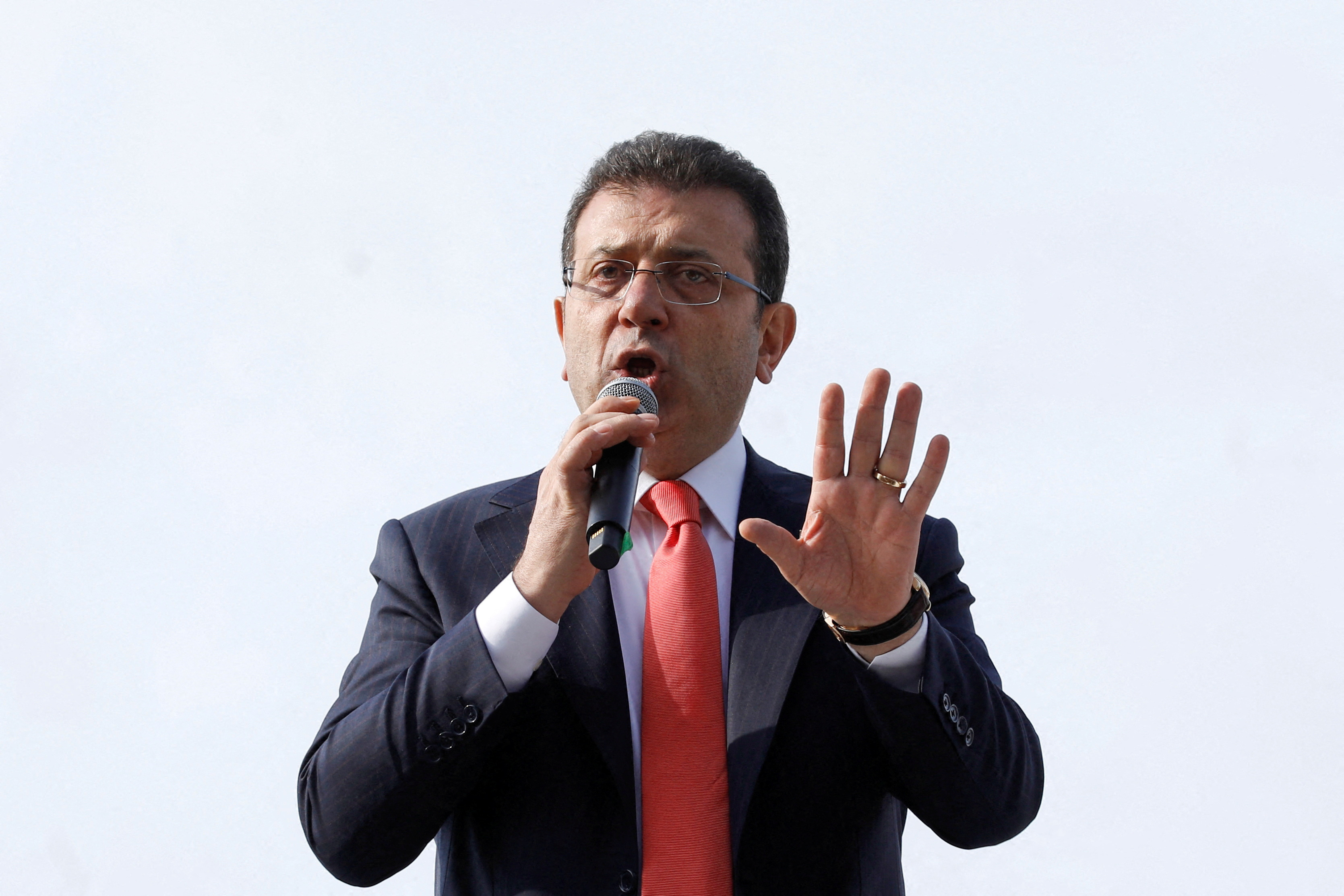 FILE PHOTO: Istanbul Mayor Imamoglu gives testimony to judicial authorities in Istanbul