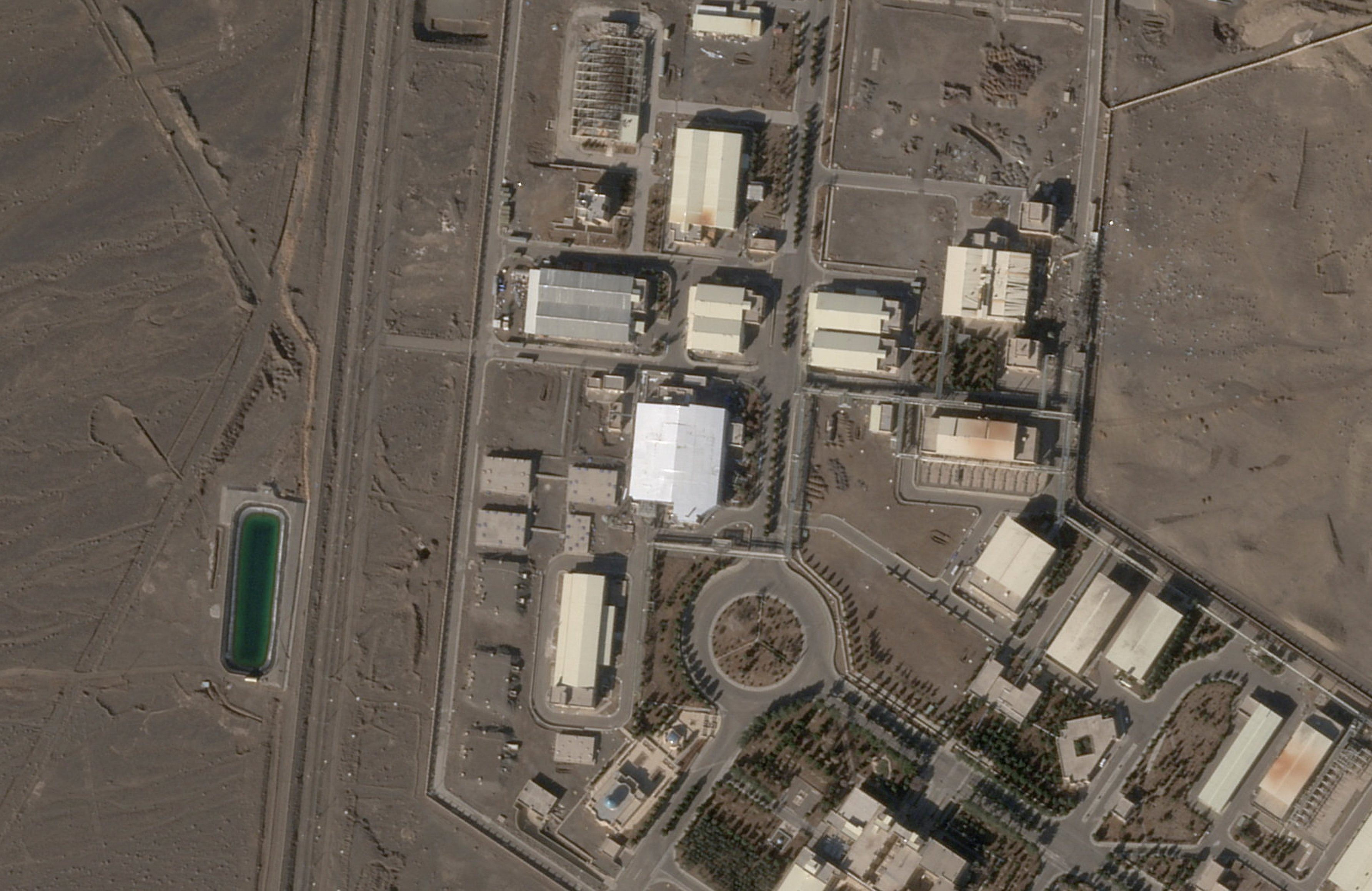 A satellite imagery taken on January 30, 2026 shows a new roof over a previously destroyed building at Natanz nuclear site