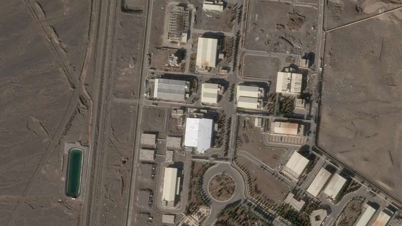 A satellite imagery taken on January 30, 2026 shows a new roof over a previously destroyed building at Natanz nuclear site