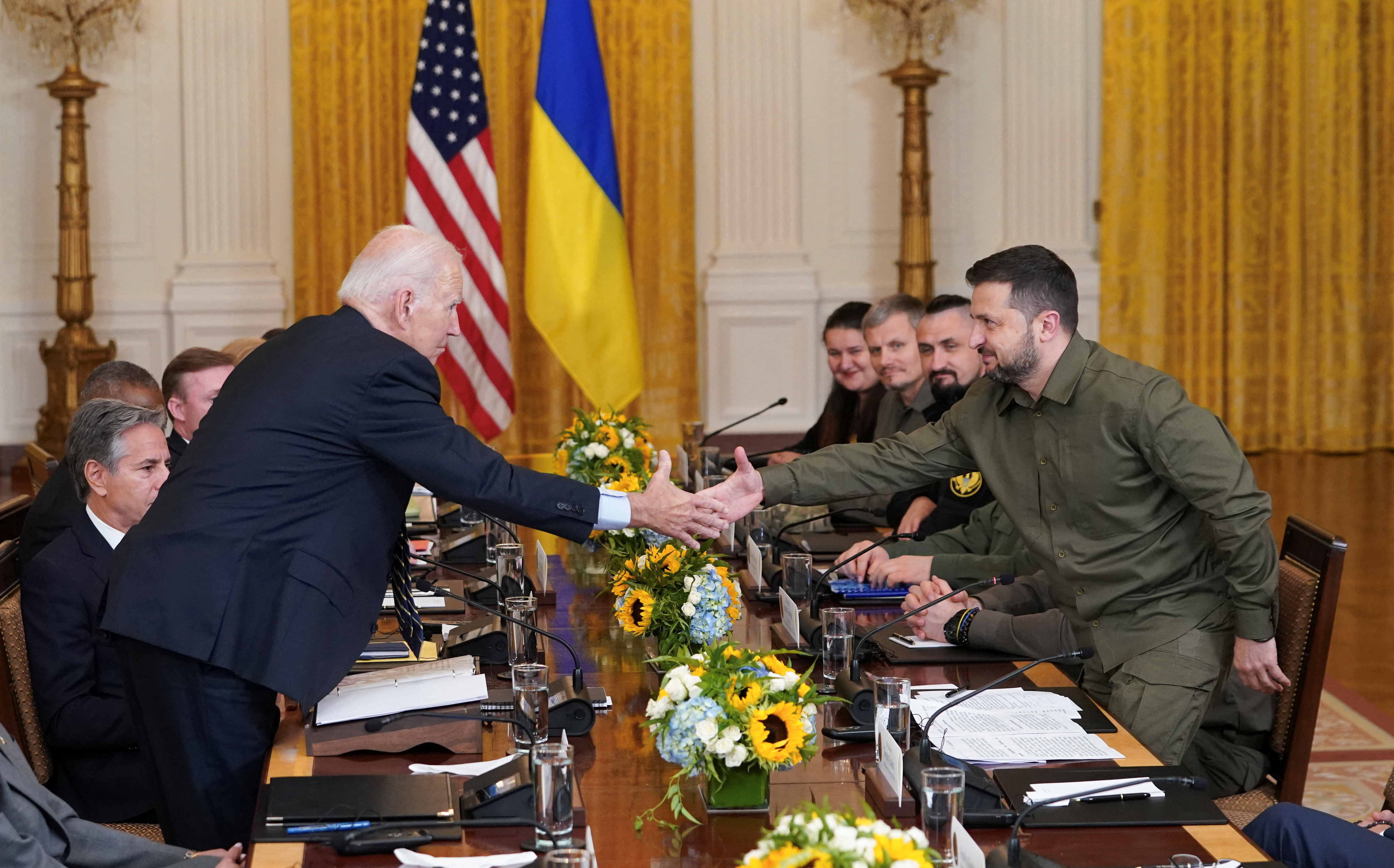 FILE PHOTO: Biden meets with Ukraine President Zelenskiy in Washington