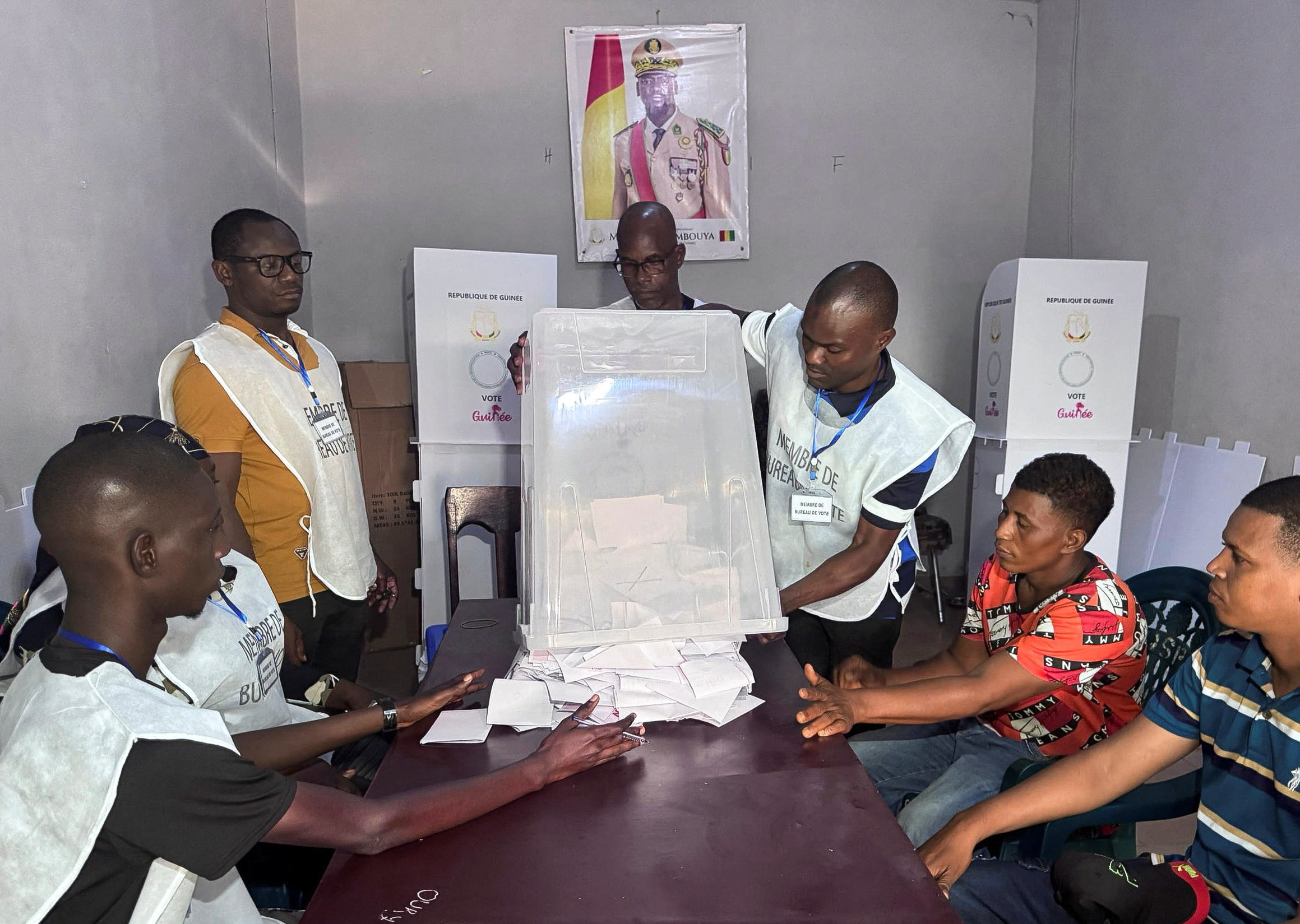 Referendum on new Guinean constitution, in Conakry