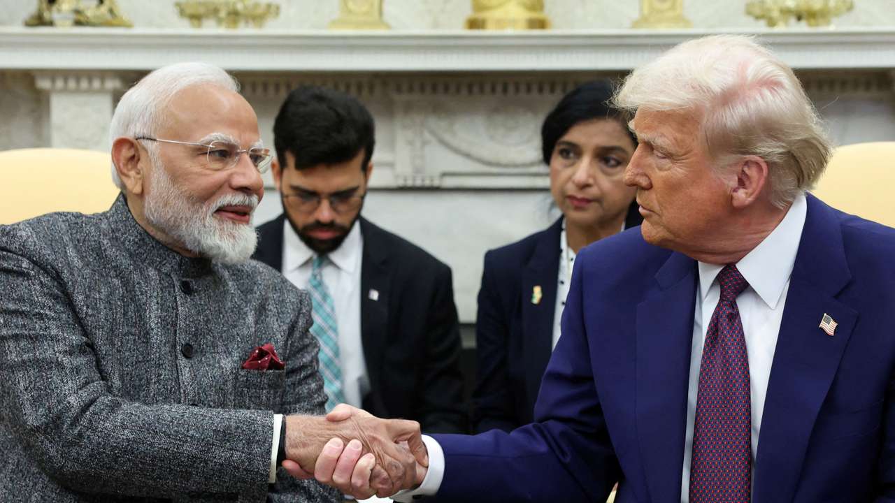 FILE PHOTO: Indian Prime Minister Narendra Modi meets with U.S. President Donald Trump at the White House