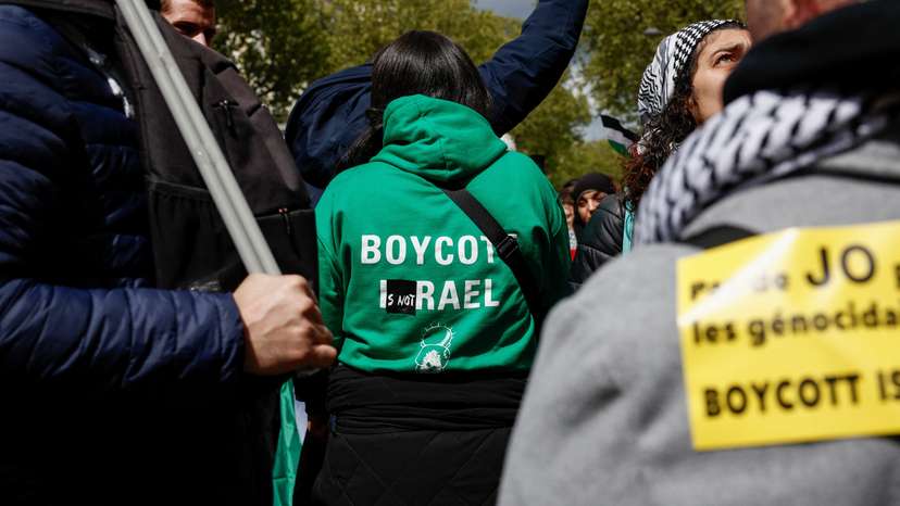 People march in a protest against racism, Islamophobia and the protection of children, in Paris