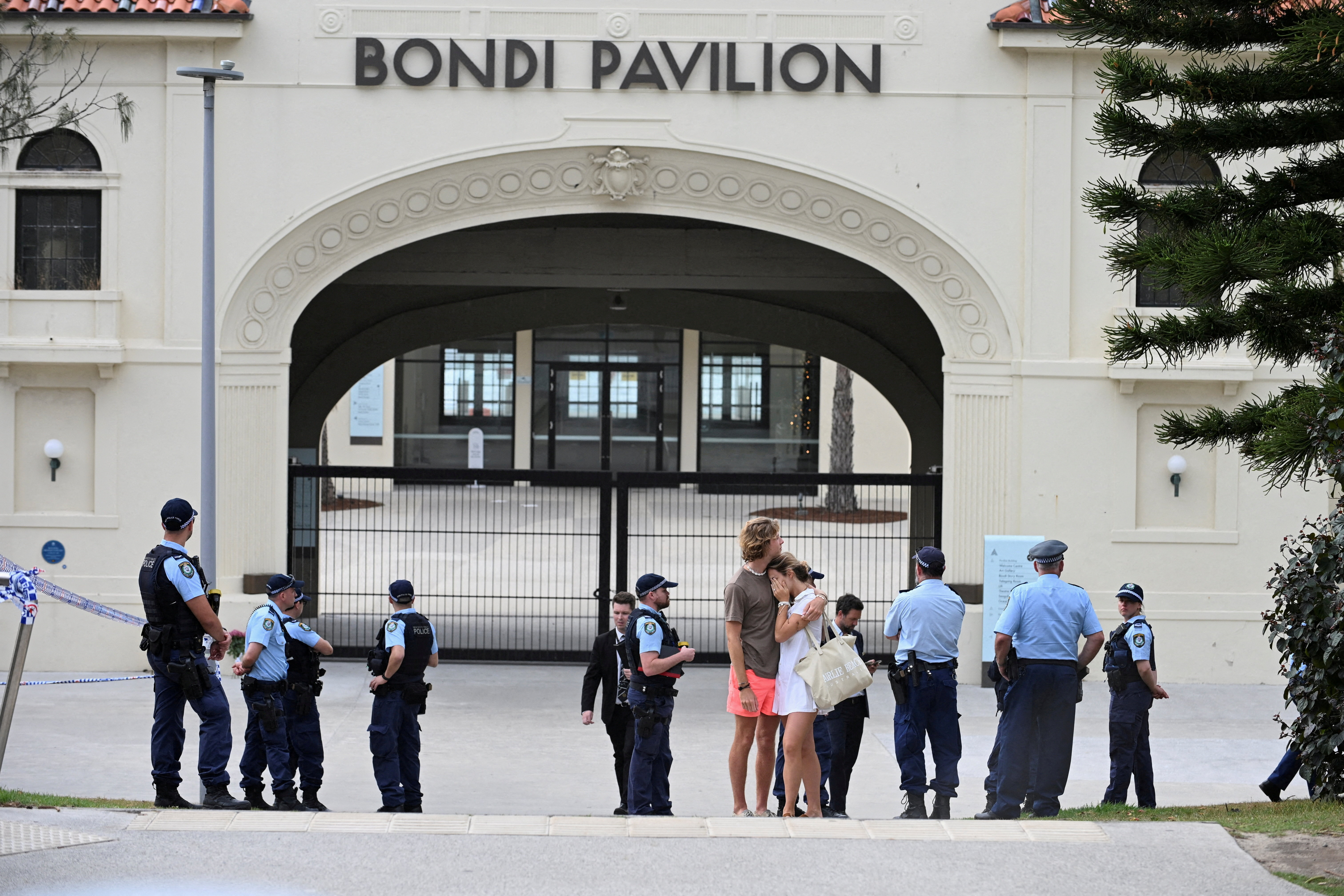 FILE PHOTO: Aftermath of shooting incident at Bondi Beach, in Sydney