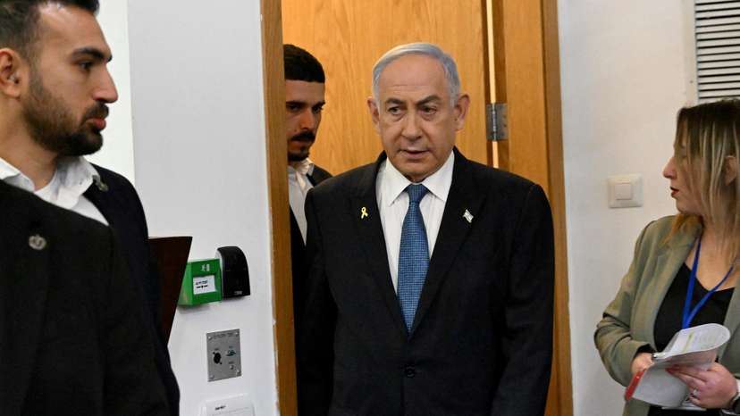 Israeli PM Netanyahu continues testifying in his long-running corruption trial, in Tel Aviv court