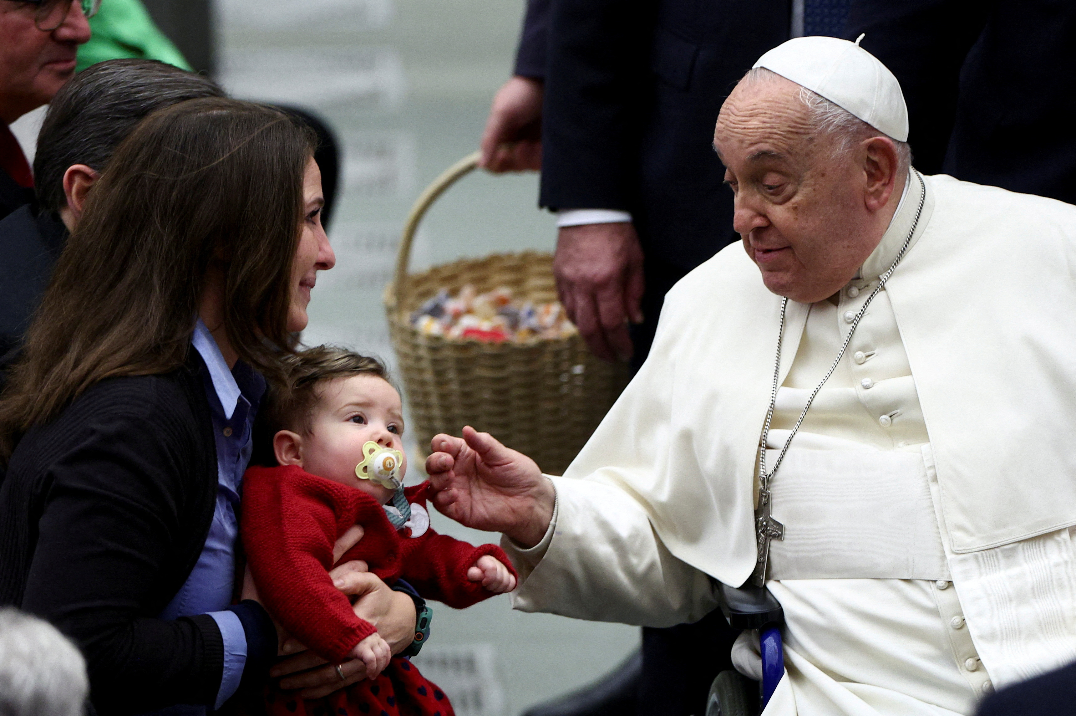 Pope Francis holds the Jubilee audience in Paul VI hall at the Vatican