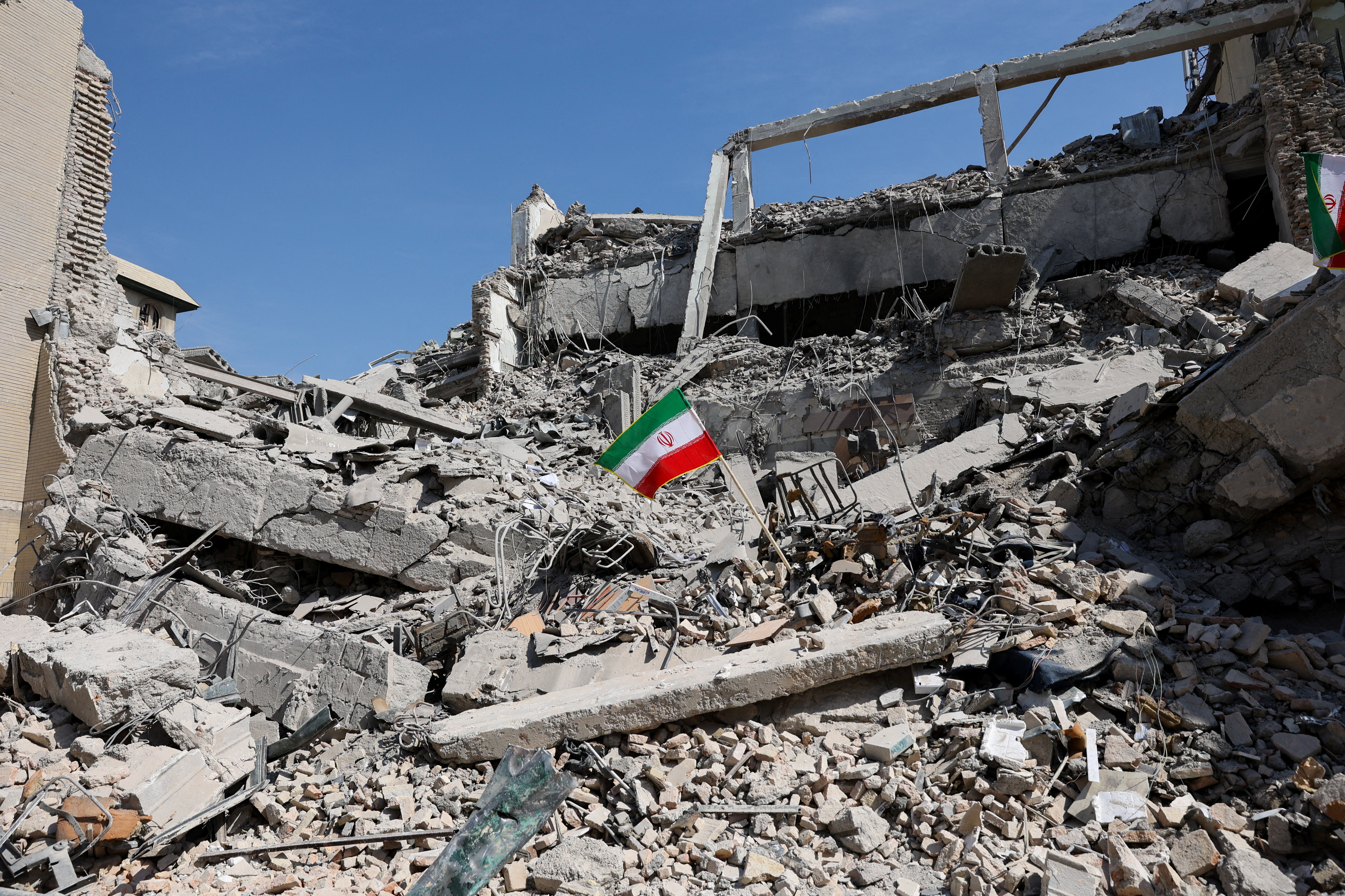 Aftermath of a strike on a police station, amid the U.S.-Israeli conflict with Iran, in Tehran