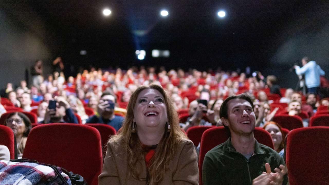 Poles pack Warsaw cinema to see leading man Donald Tusk's rise to power