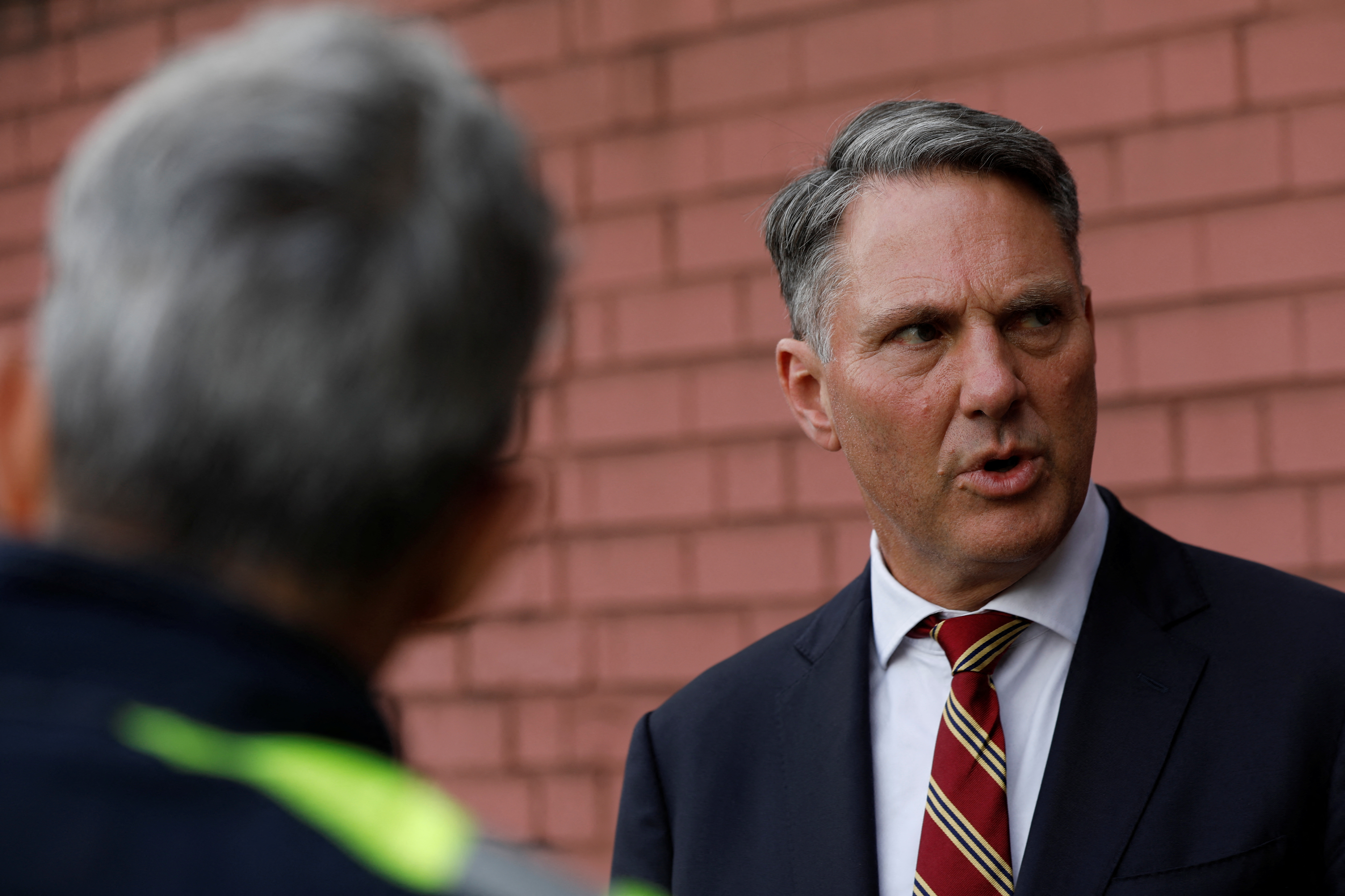 Britain's Defence Secretary Healey and Australian Deputy Prime Minister and Defence Minister Richard Marles, take a tour of the Sheffield Forgemasters