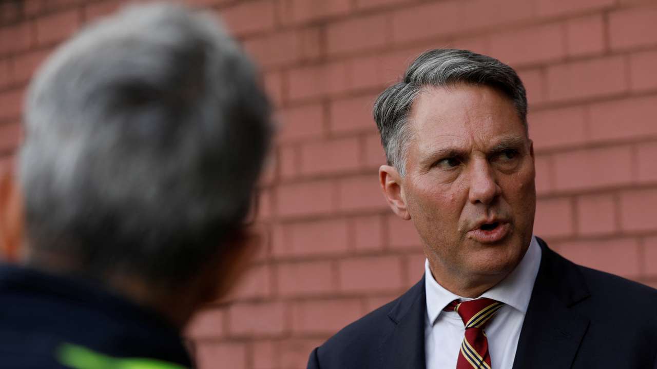 Britain's Defence Secretary Healey and Australian Deputy Prime Minister and Defence Minister Richard Marles, take a tour of the Sheffield Forgemasters