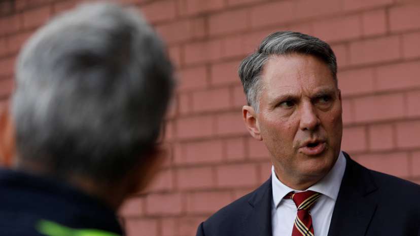 Britain's Defence Secretary Healey and Australian Deputy Prime Minister and Defence Minister Richard Marles, take a tour of the Sheffield Forgemasters