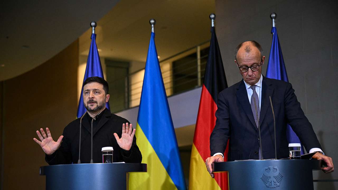 Ukraine's President Volodymyr Zelenskiy visits Berlin