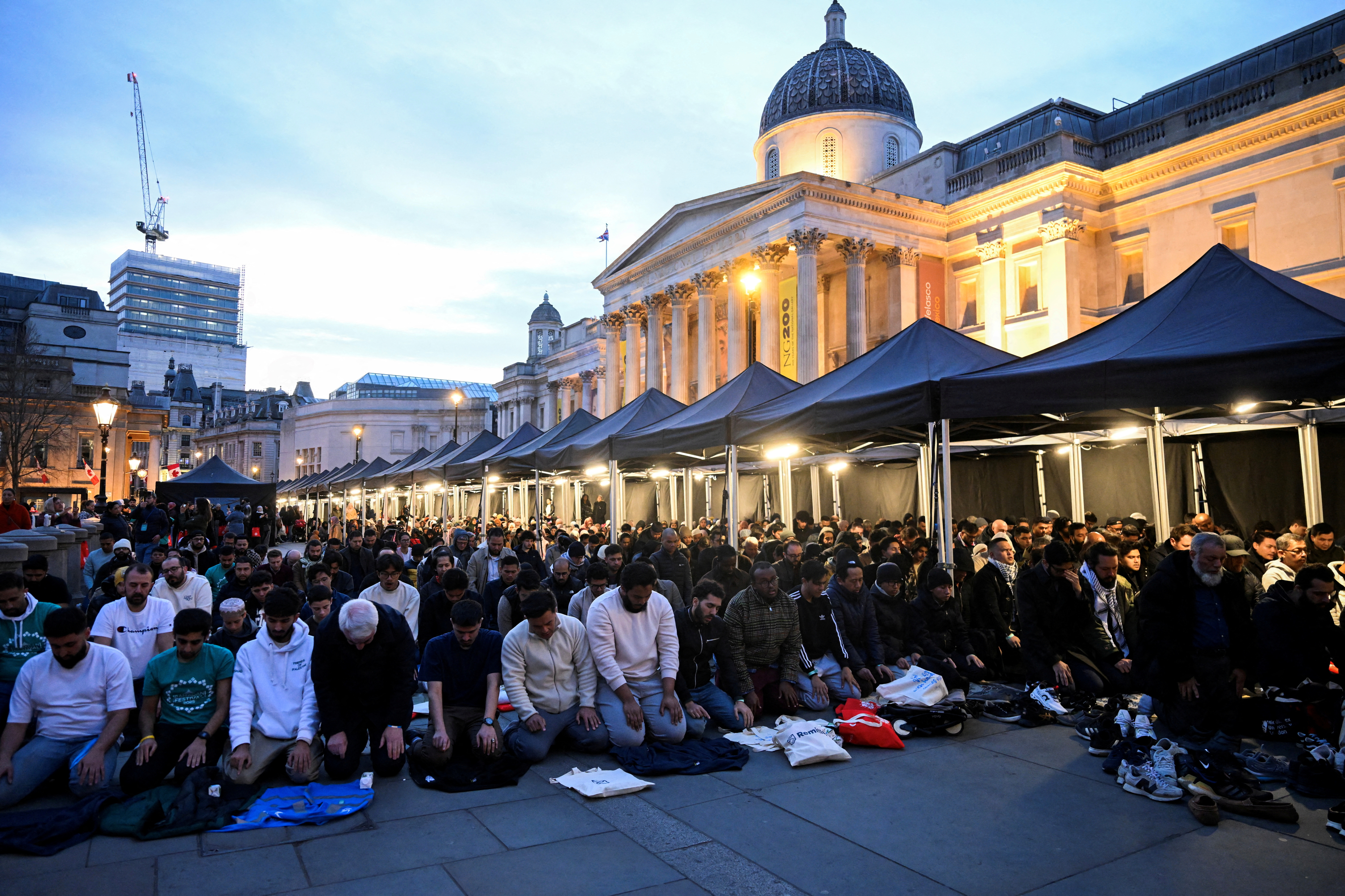 FILE PHOTO: Open Iftar 2025 organised by the Ramadan Tent Project at Trafalgar Square in London
