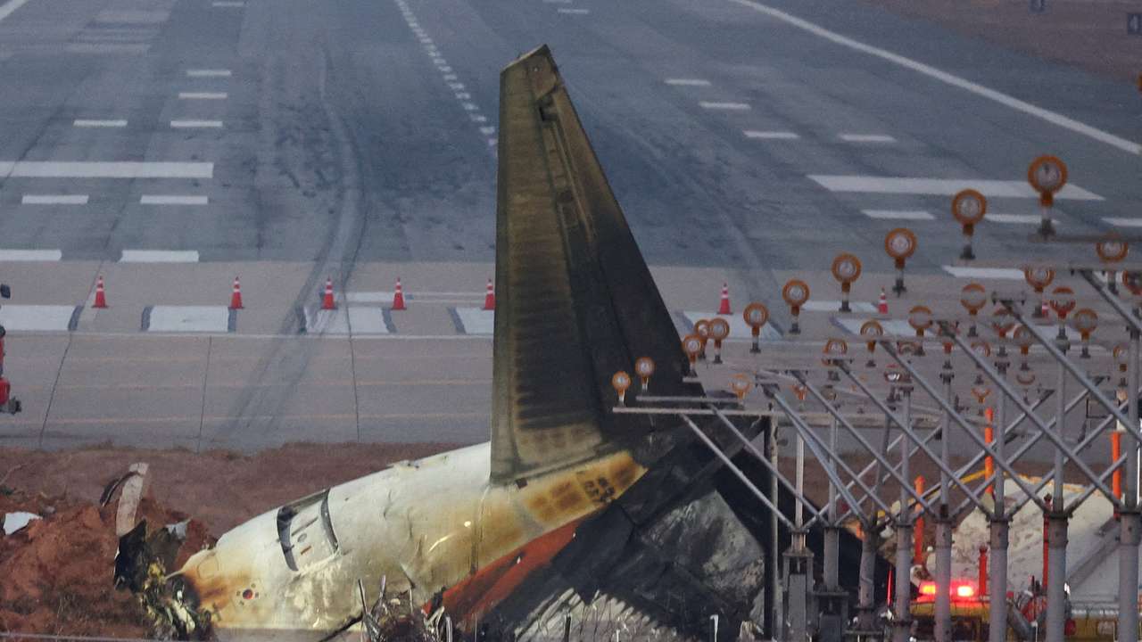 FILE PHOTO: Aftermath of Jeju Air crash at South Korea's Muan airport