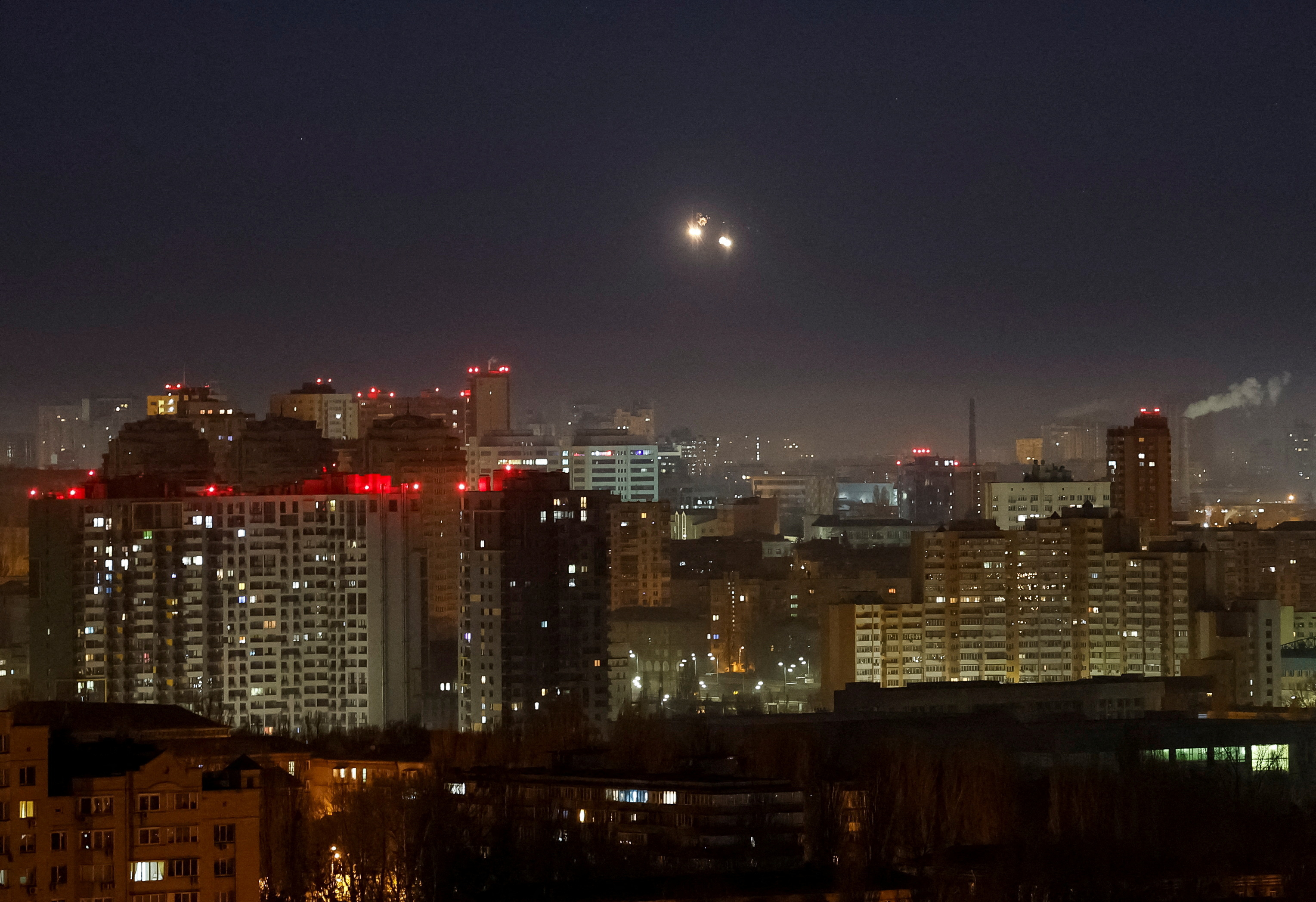Russian drone strike in Kyiv