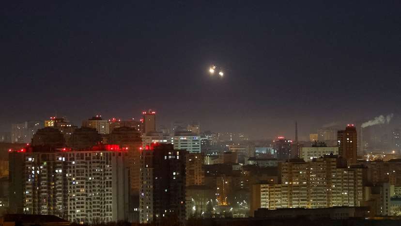 Russian drone strike in Kyiv