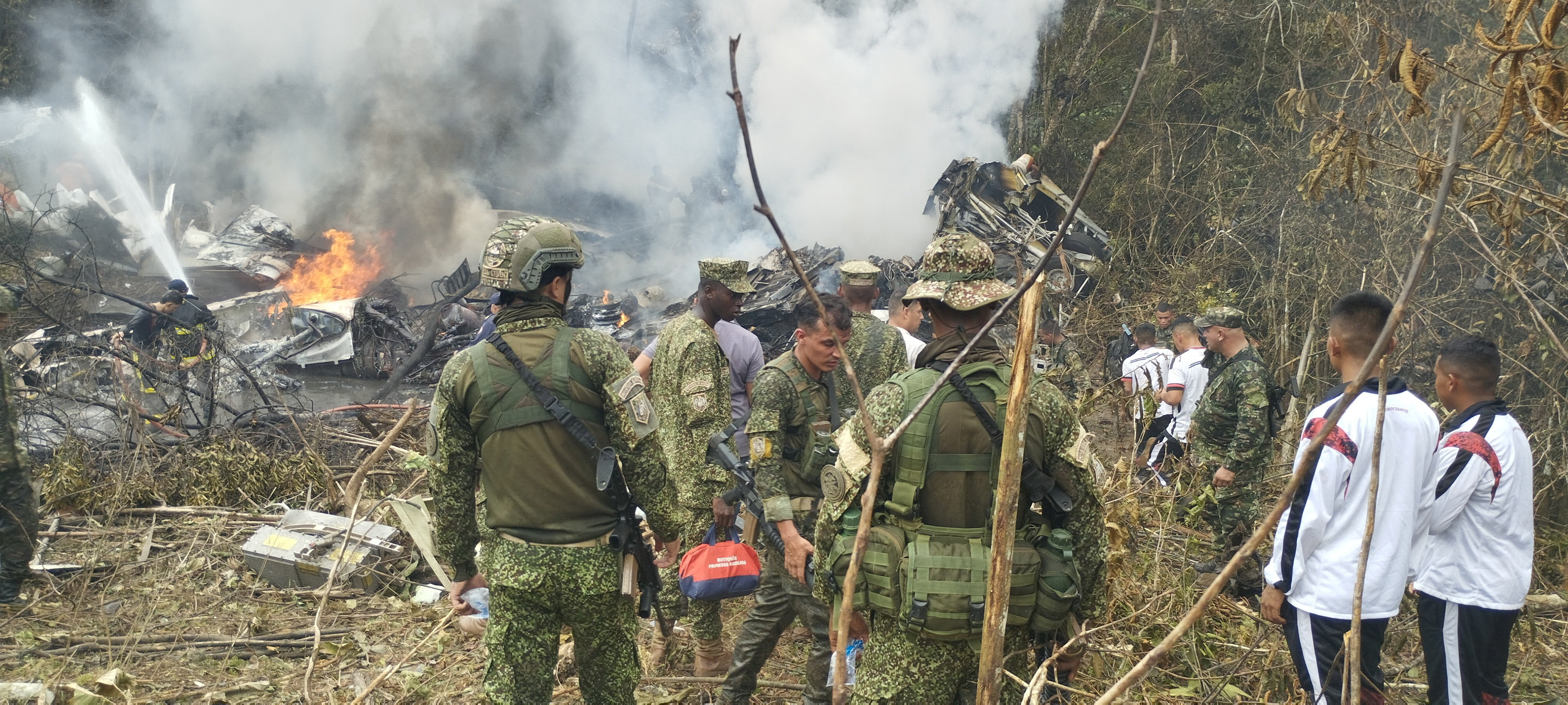 Colombian military plane crashes after takeoff