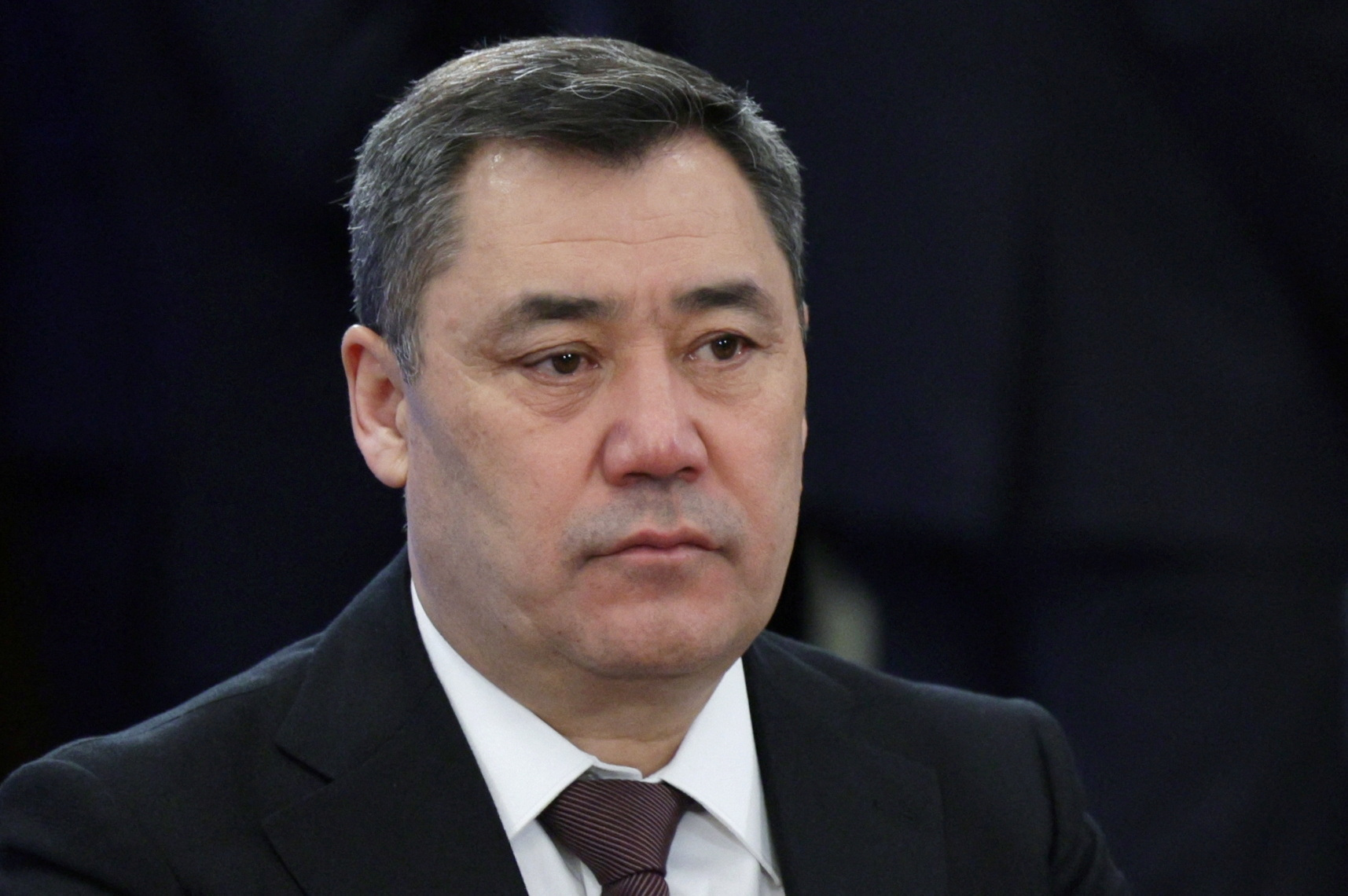 Kyrgyz President Sadyr Japarov attends an informal meeting of CIS leaders in Leningrad Region