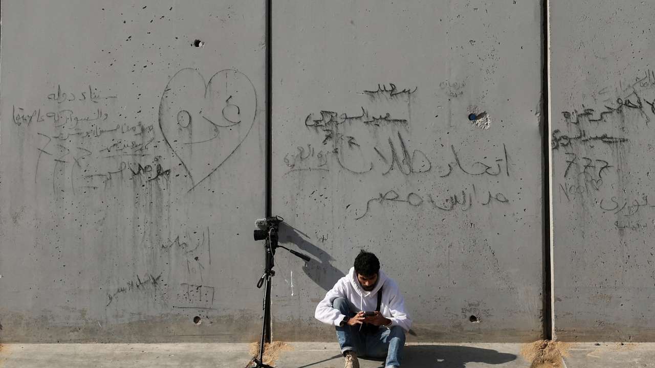 FILE PHOTO: Rafah border crossing between Egypt and the Gaza Strip