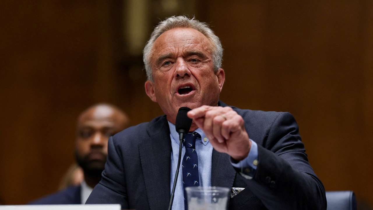 FILE PHOTO: U.S. Health Secretary Kennedy testifies before a House Appropriations Labor, Health and Human Services, Education, and Related Agencies Subcommittee hearing, in Washington