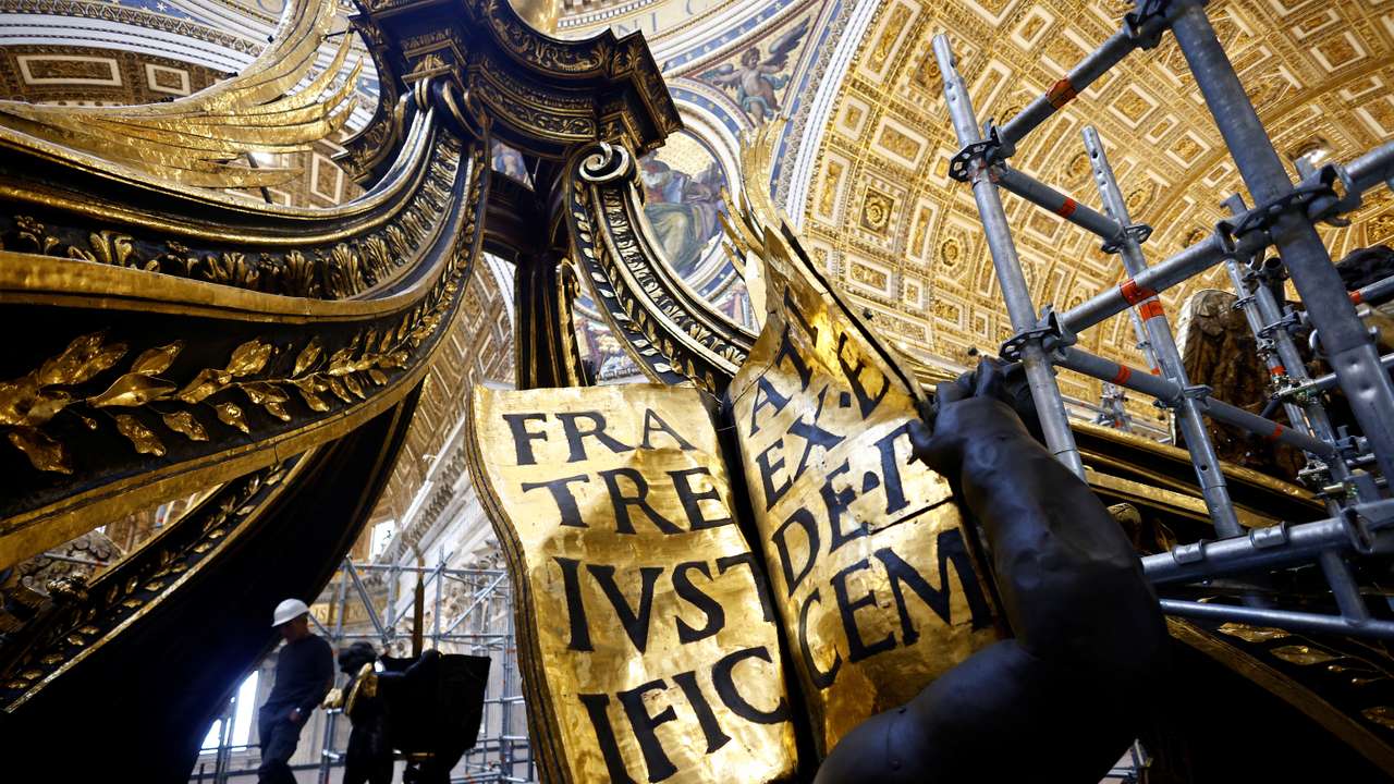 Vatican to unveil restored St Peter's centerpiece