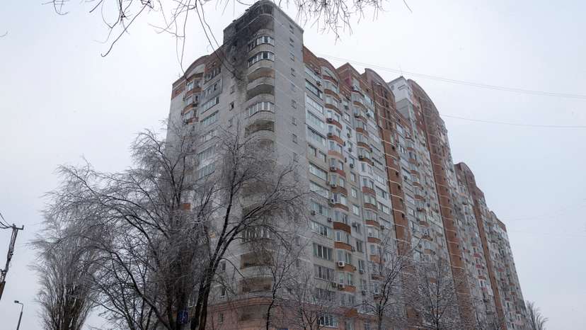 Aftermath of a Russian drone attack in Kyiv