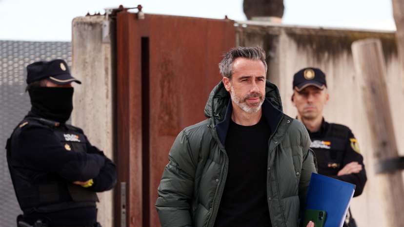 Luis Rubiales faces examination during trial