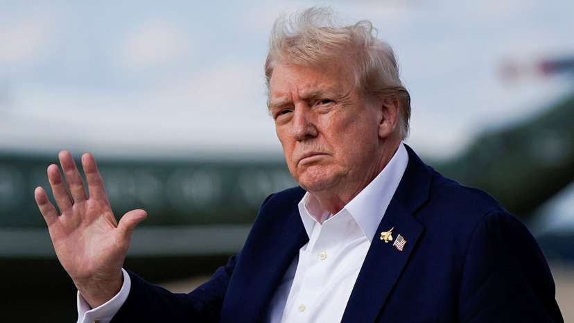 U.S. President Donald Trump returns to Washington