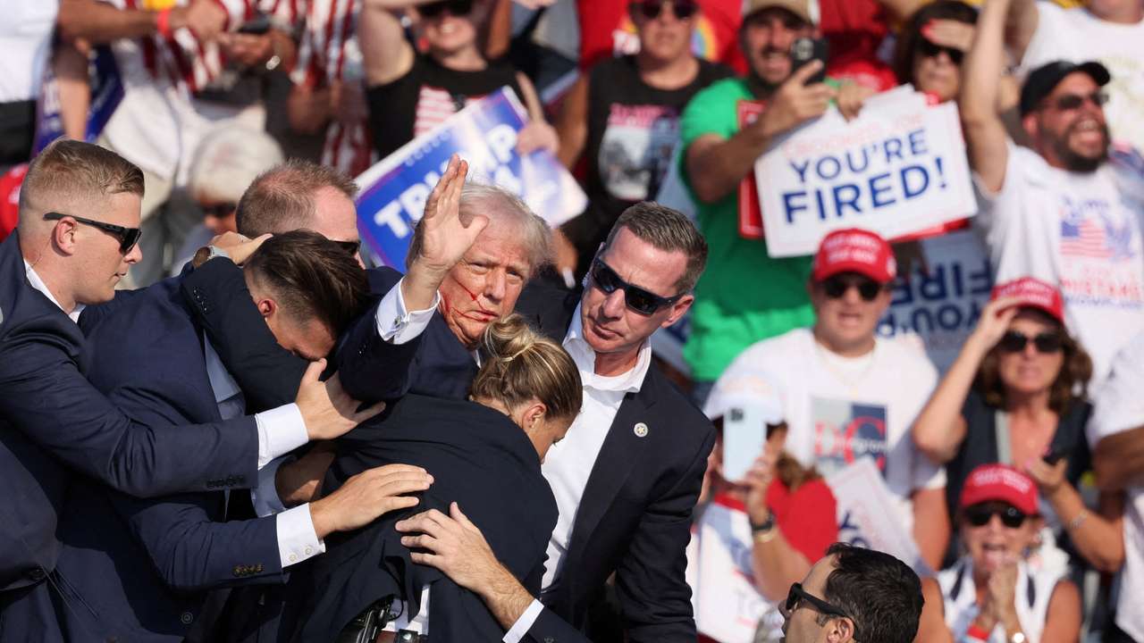 FILE PHOTO: Republican presidential candidate Donald Trump holds a campaign rally in Butler