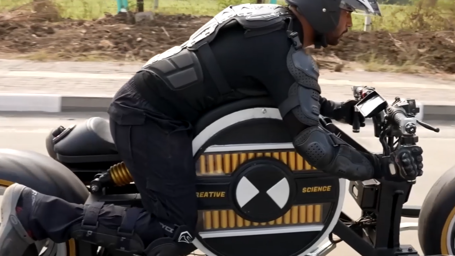 Indian engineering students unveil AI-powered electric superbike built from recycled materials