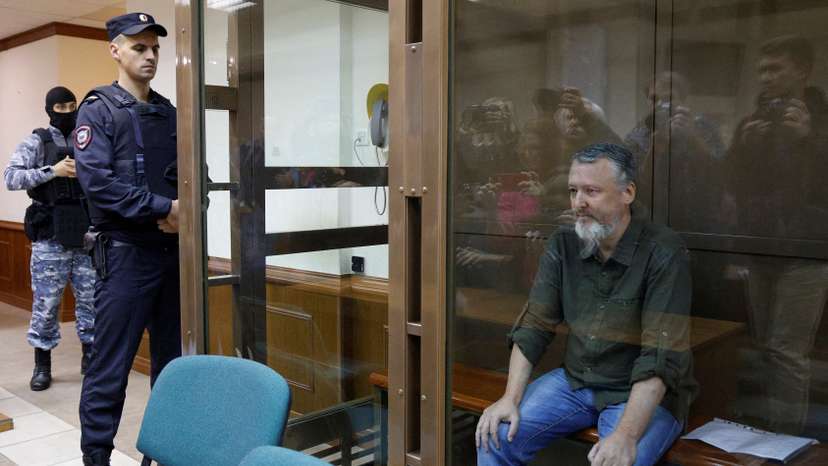 FILE PHOTO: Pro-war Kremlin critic Girkin appeals against his detention, in Moscow