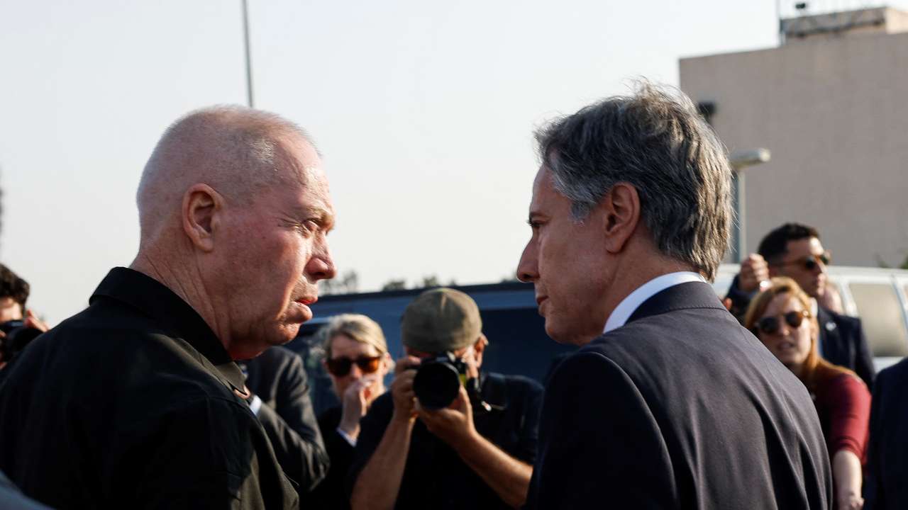 U.S. Secretary of State Blinken visits the Kerem Shalom border crossing to Gaza