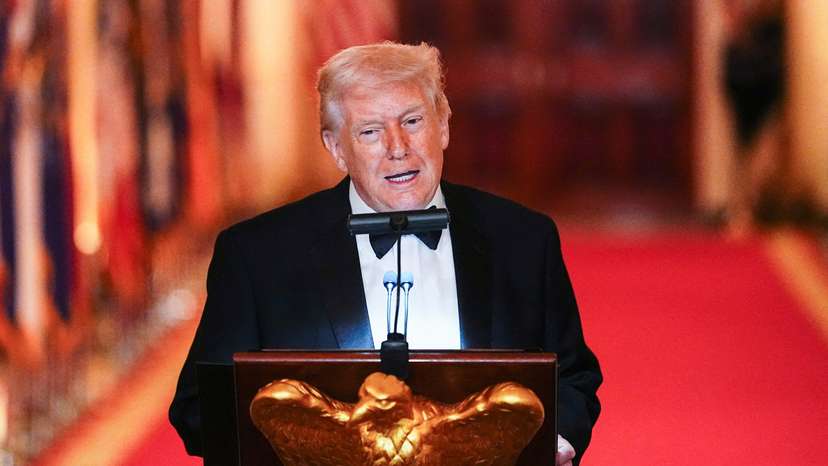 U.S. President Donald Trump hosts a Governors Dinner at the White House in Washington