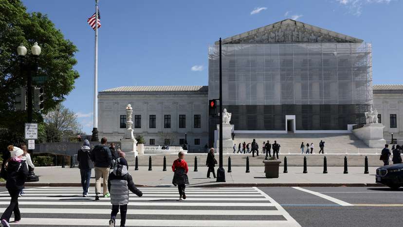 FILE PHOTO: A general view of the U.S. Supreme Court building in Washington