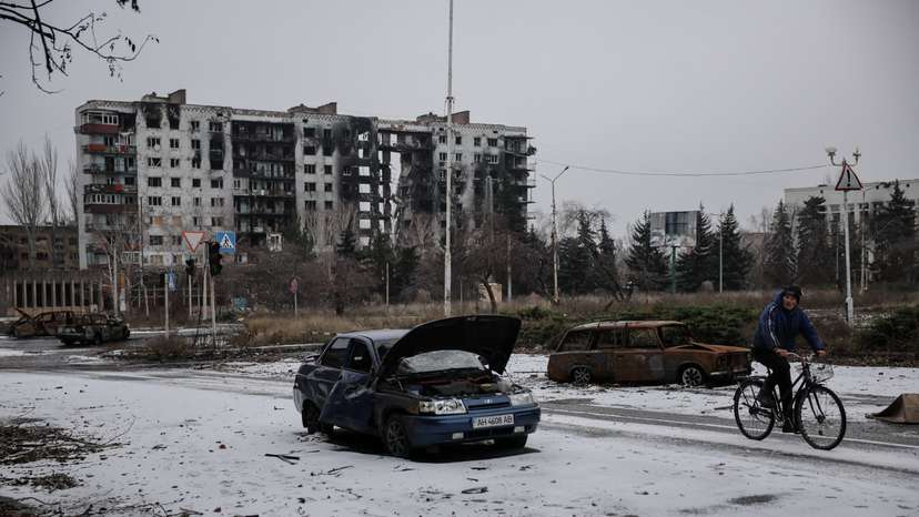 Frontline town of Kostiantynivka