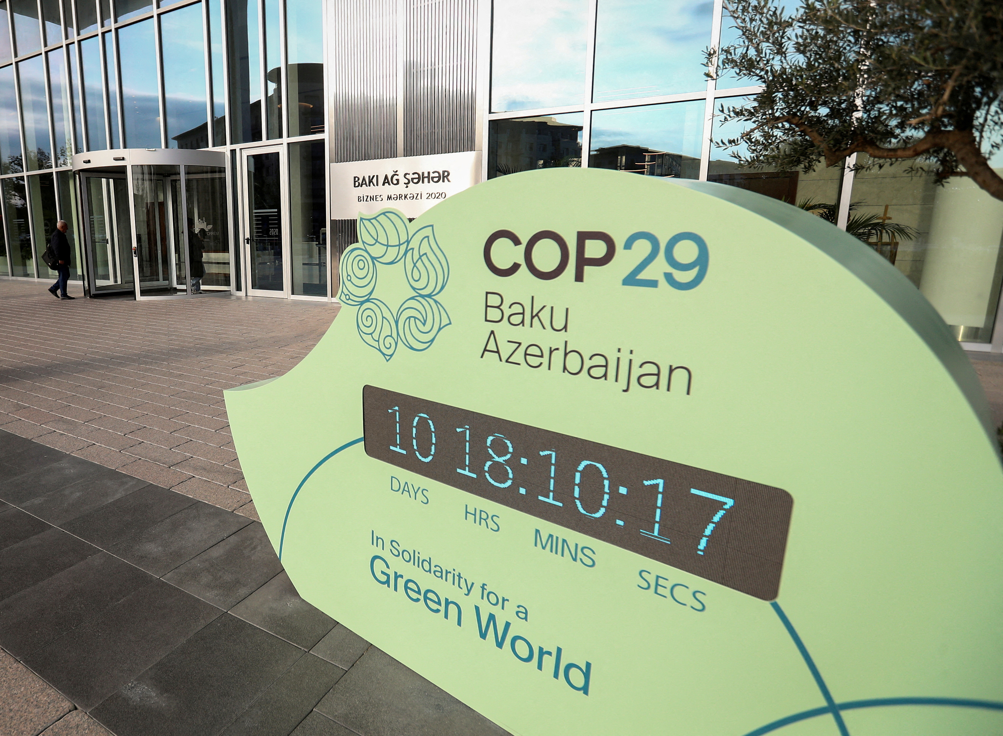 FILE PHOTO: Preparation for the COP29 United Nations Climate Change Conference, in Baku