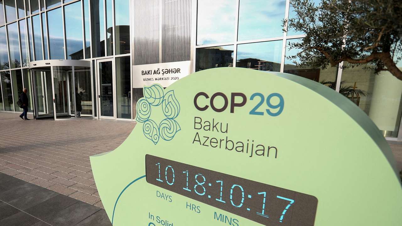 FILE PHOTO: Preparation for the COP29 United Nations Climate Change Conference, in Baku